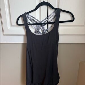 lululemon athletica Black Tank Top with Strappy Back